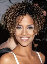 Curly Brown Lace Front Short Without Bangs Halle Berry Wigs