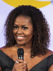 Kinky Brown Lace Front Shoulder Length Without Bangs Michelle Obama Wigs