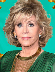 Blonde 12" Wavy Layered Chin Length Jane Fonda Wigs