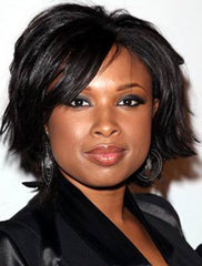 Nice Black Lace Front Chin Length Jennifer Hudson Wigs