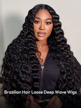 Loose Deep Wave Wigs 5*5 Closure Wigs Brazilian Lace Closure Wigs For Sale