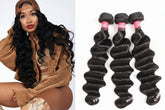 Loose Deep Wave Hair Weaves 3 Bundles Brazilian Hair Bundles Deals
