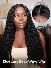 Deep Wave 13x6 Long HD Lace Front Wigs 40 Inch Real Hair Wigs Long Black Hair Wigs