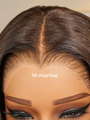 Caramel Milk Orange Straight Hair 6X8 Wig With M-Shaped Hairline 13X6 LY Lace Frontal Wig