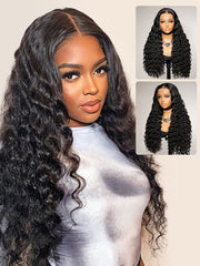 Long HD Lace Wigs 16-36 Inches Loose Deep Wave Long Wavy Lace Front Wigs