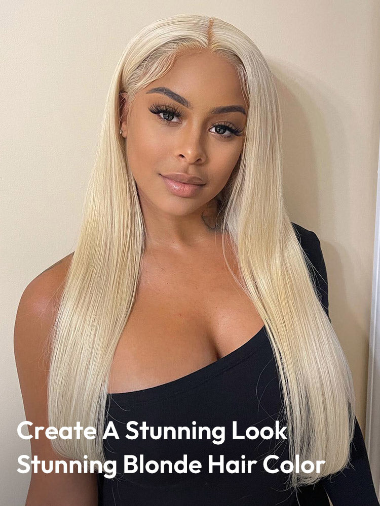 Straight 613 Wigs 5*5 Closure Wigs Pure Blonde 13*4 Lace Front Wigs On Sale