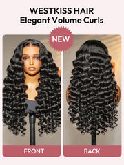 Loose Wave Wand Curls Wig 13x6 HD Lace Front Human Hair Wig With Pre-plucked&bleached