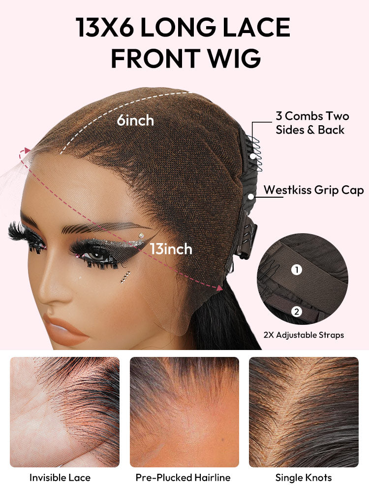 Long Straight Wigs 20 - 40 Inch Wig 13*6 Long Lace Front Wigs