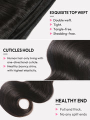 West Kiss Brazilian Body Wave 4 Bundles 9A Brazilian Virgin Hair Body Wave Bundles