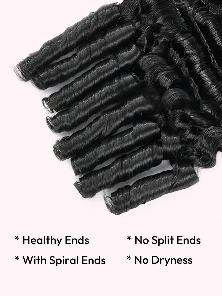 3PCS Burmese Curly 100% Human Hair Bundles Brazilian Virgin Hair Natural Black Soft & Bouncy Curly