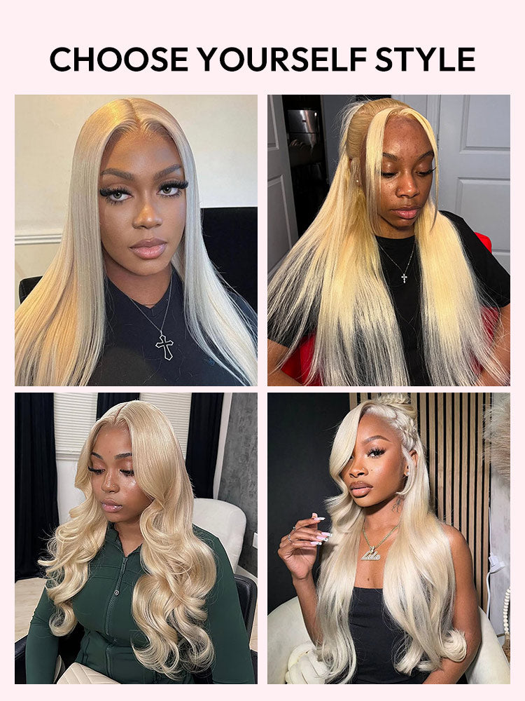 Blonde Wigs 613 Straight Hair 13*6 Frontal Wigs Human Hair Lace Front Wigs