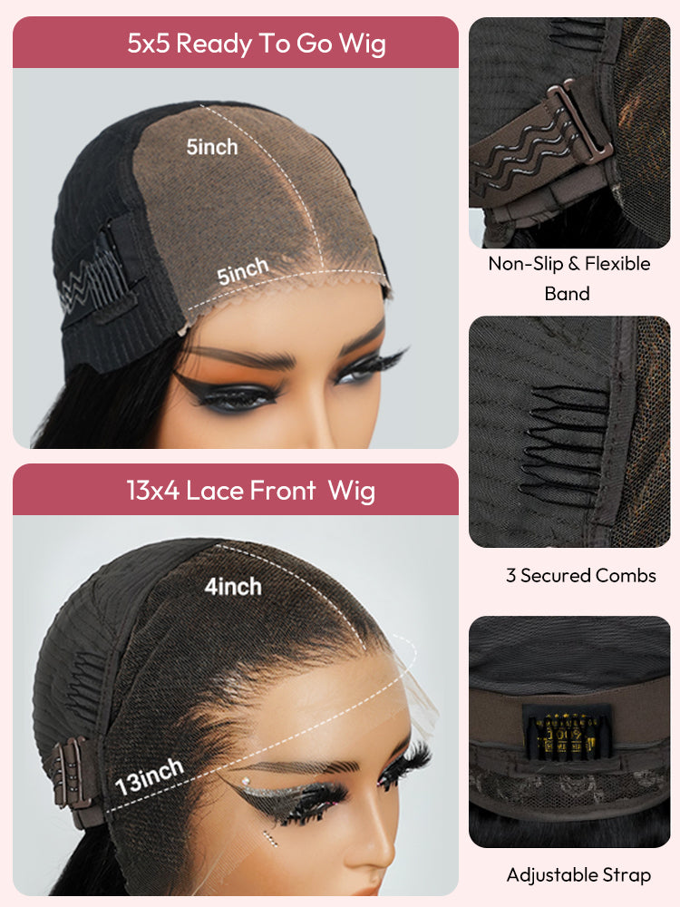 Ready To Go Wigs - 99J Burgundy Deep Wave Lace Front Wigs Customized Pre Colored Deep Weave Hair