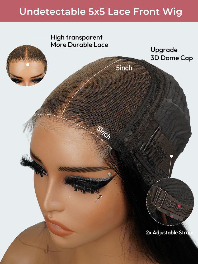 Blonde Highlight Wig Body Wave Dark Brown Wig With Blonde Highlights