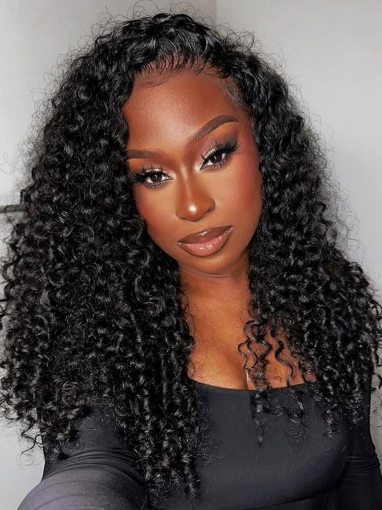 3PCS Burmese Curly 100% Human Hair Bundles Brazilian Virgin Hair Natural Black Soft & Bouncy Curly