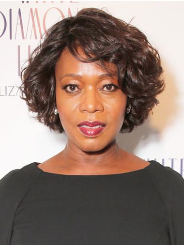 Bobs Curly 10" Lace Front Alfre Woodard Wigs