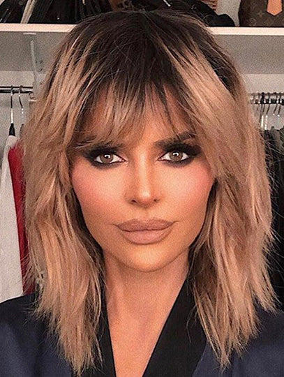 14" Lace Front Shoulder Length Synthetic Straight Lisa Rinna Wigs