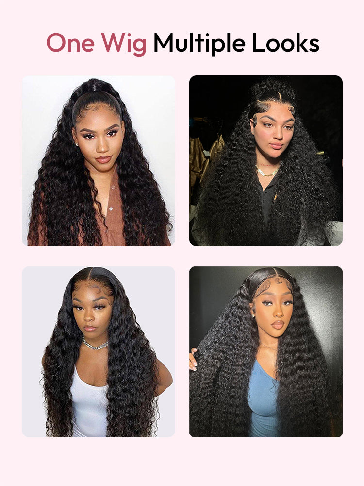 Long Wigs Deep Wave 16-36 Inches Human Hair Lace Front Wigs Natural Hair Frontal Wigs