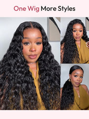 Water Wave 5*5 Closure Wigs Pre Plucked Natural Wave Real Human Lace Wigs