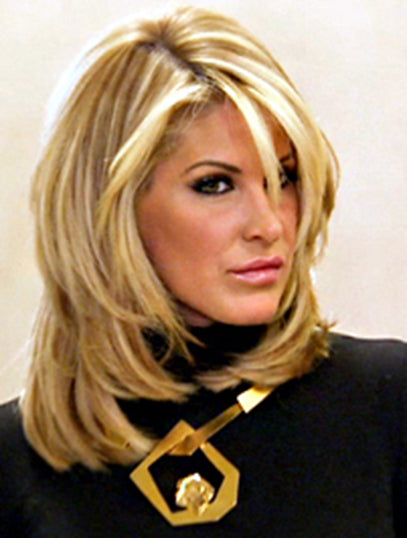 Sassy Blonde Straight Shoulder Length Kim Zolciak Wigs