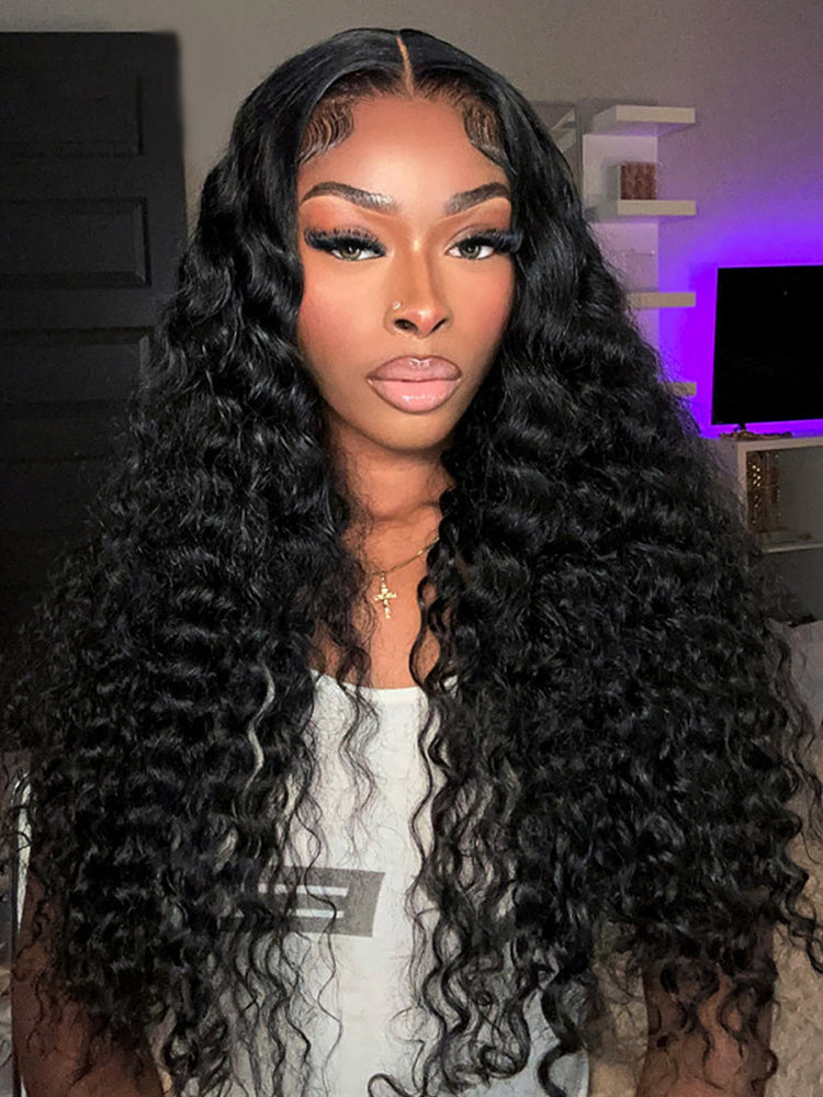 Loose Deep Wave Wigs 5*5 Closure Wigs Brazilian Lace Closure Wigs For Sale