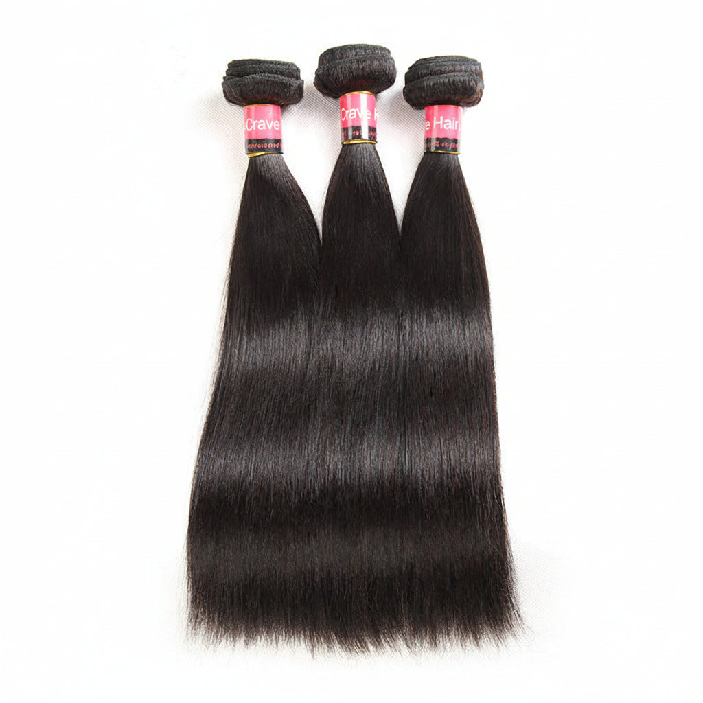 West Kiss Hair 3 Bundles Brazilian Straight Hair Weaving
