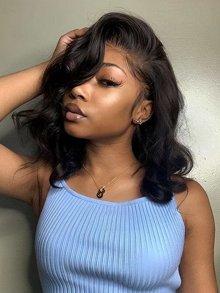 Body Wave Super Invisible LY Lace Front Bob Wigs Bob Lace Front Wigs With Baby Hair Short Wigs